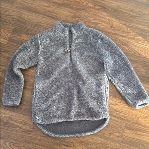 Cozy‎ Gray Sherpa Pullover